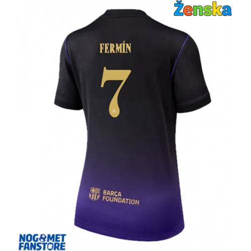 Barcelona Fermin Lopez #7 Gostujuci Dres za Ženska 2026-27 Kratak Rukav